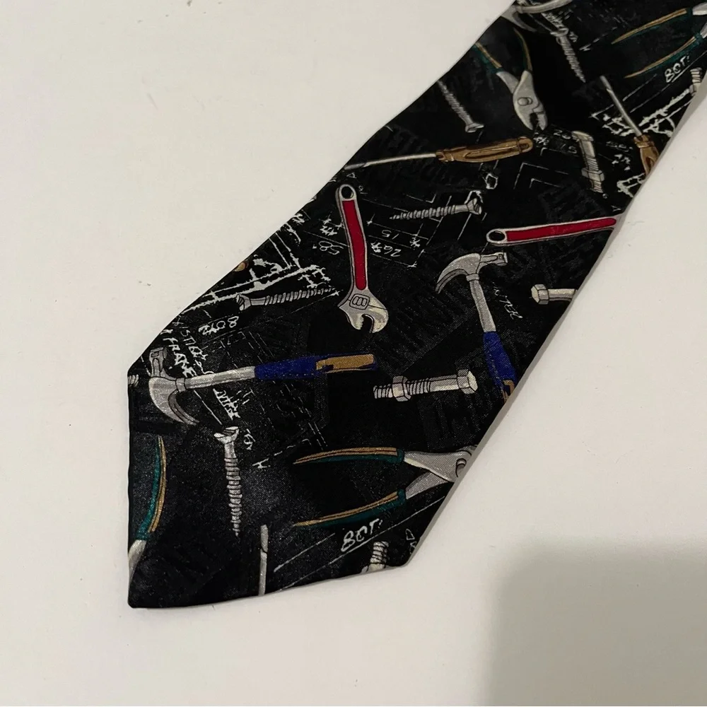 Vintage 1990's HOME IMPROVEMENT Tooling Around Necktie Tie Mens Career
